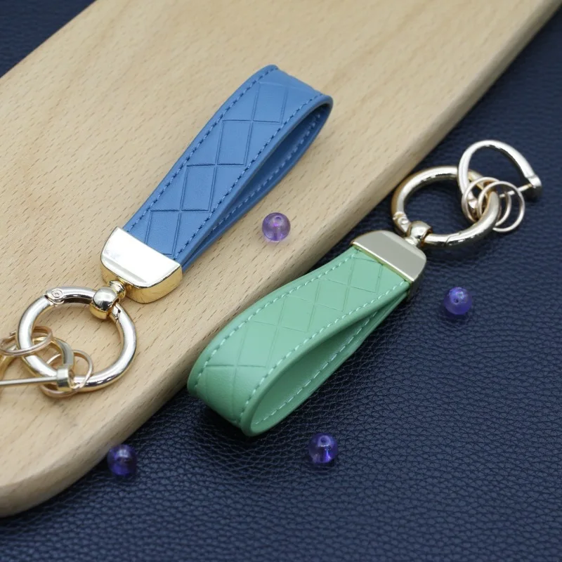 

5 Colors Car Keychain Fashion Microfiber Leather Keychain Business Gift Keychain Men Ladies Car Key Belt