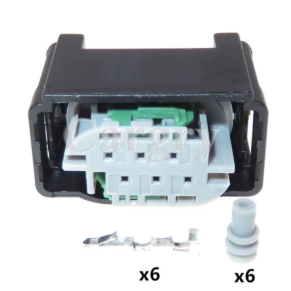 

1 комплект 6P 1-967616-1 2-967616-1 7M0973119 Автомобильный датчик дроссельной заслонки в пластиковом корпусе Водонепроницаемый проводной разъем для Benz BMW