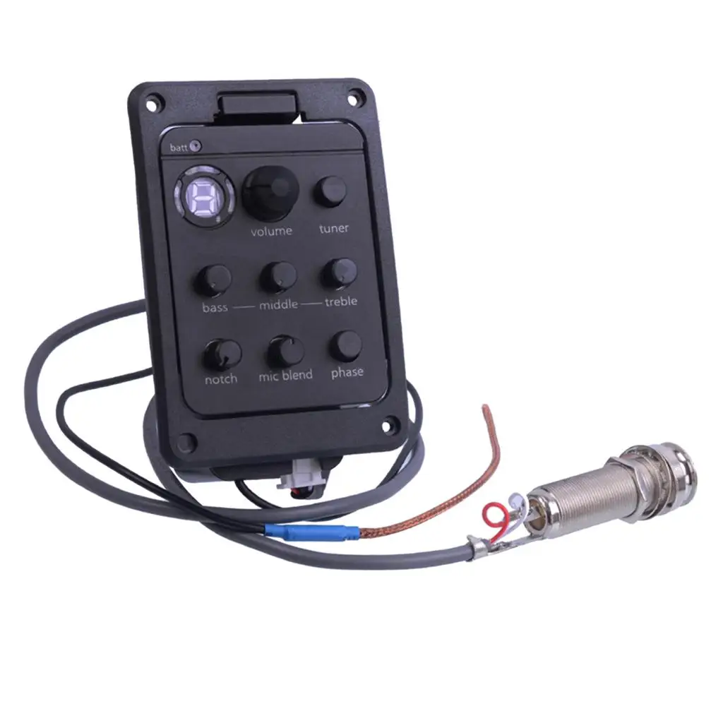 

Guitar EQ Preamp Pickup Tuner Volume Control Set for Acoustic Guitar Parts