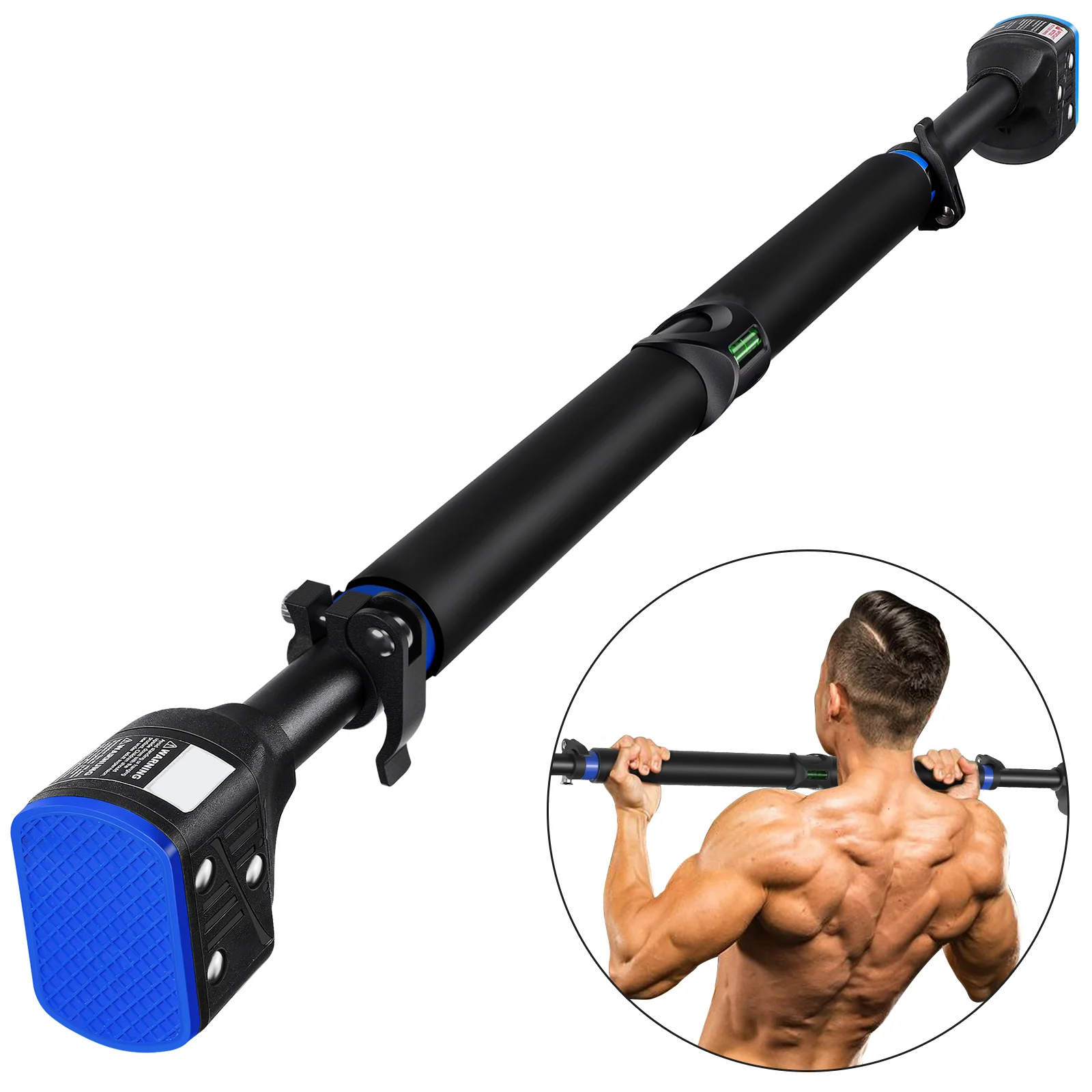 

MOVTOTOP 330lbs Load Thickened Adjustable Pull-up Bar Workout Equipment Upper Body Fitness Bar
