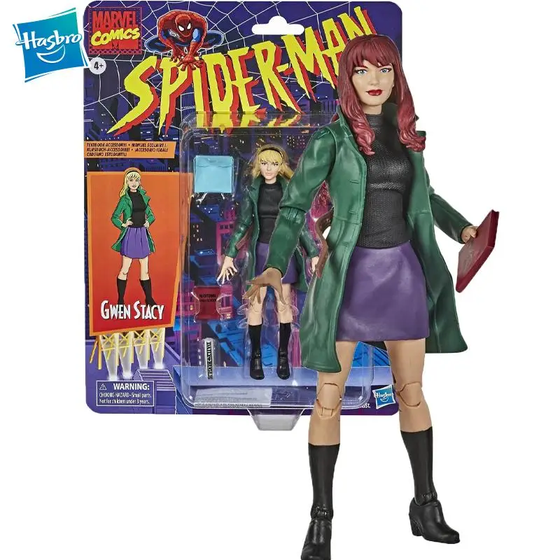 

Фигурка героя Hasbro из легенд Marvel, Гвен Стейси, модель игрушки из периферийной серии, фигурка, игрушка, рождественский подарок, отправка мальчикам и девушкам