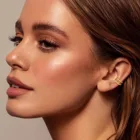 Женские серьги-клипсы в штабелируемые манжеты для девушек, клипсы для завивки ушной хрящевой ткани, поддельные серьги без отверстий, не пирсинг