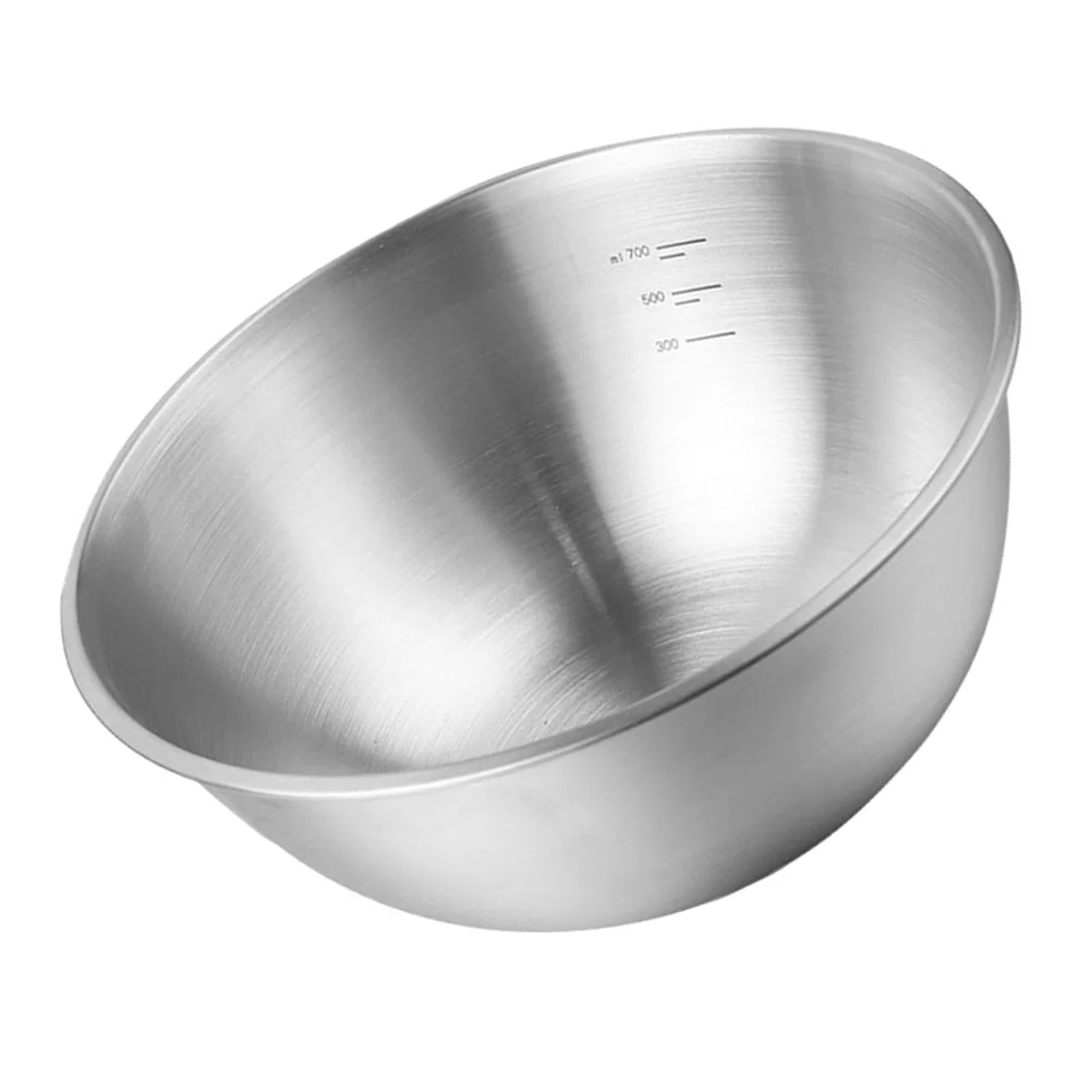

Bowl Bowls Steel Stainless Mixing Serving Metaldeep Salad Soup Baking Dish Nesting Prep Cooking Cream Egg Basin Whisking Kitchen