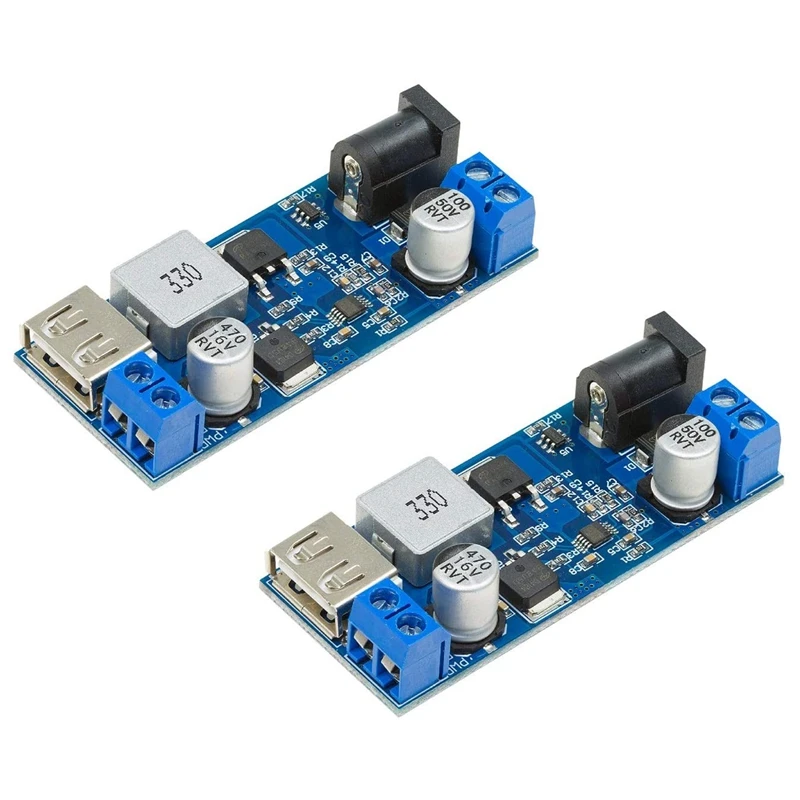 

DC 6V 9V 12V 24V To DC 5V 5A Buck Converter Module,9-36V Step Down To USB 5V Transformer Dual Output Voltage Regulator