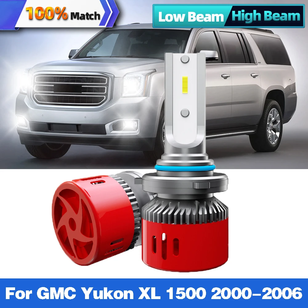 

2PCS 12000LM Turbo Led bulb 12V Car Headlight 9005 9006 HB3 HB4 Super Bright Lamp Canbus Light For GMC Yukon XL 1500 2000-2006