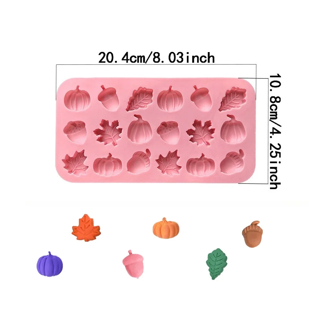 

3D тыква, каштановый кленовый лист, силиконовая форма для выпечки
