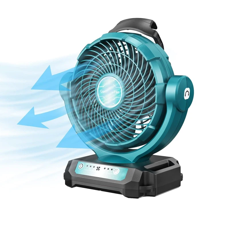 For Bosch For Makita For Milwaukee For Dewalt For Black&Decker 14.4V 18V 20V Li-ion Battery Fan Cordless Power Tool Fan DCB200
