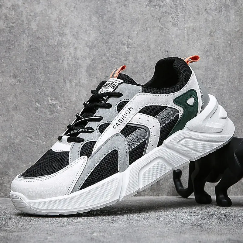 

Abhoth Spring/Autumn Men Running Shoes Mesh Lightweight Breathable Sports Shoes Rubber Sole Wear-resistant Outdoor Men Sneakers