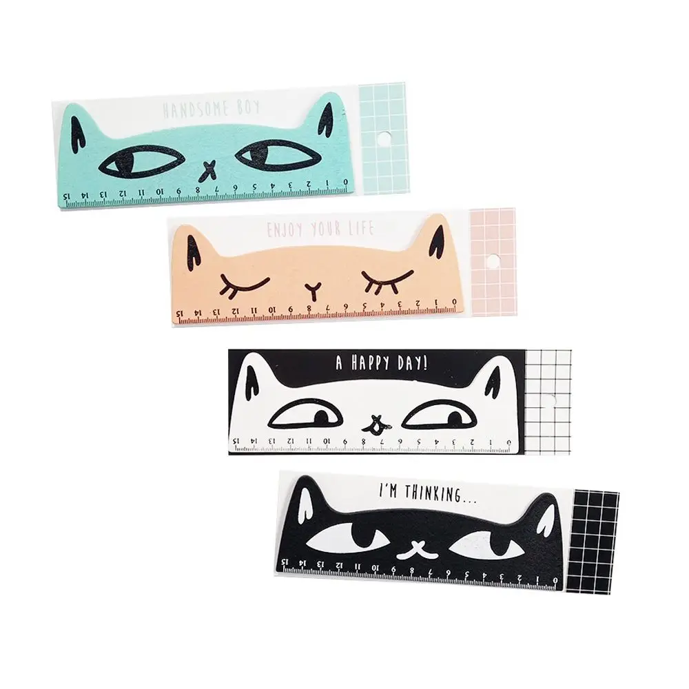 

Tool Cartoon Ruler Drafting Supplies Straight Ruler School Cat Ruler Cat Claw Ruler Animal Cat Shape Wooden Ruler