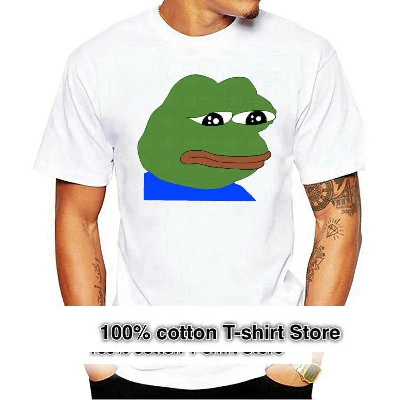 

Мужская футболка Feelsbadman с принтом для мужчин и женщин, повседневная короткая футболка с мультяшным рисунком и круглым вырезом Brand88