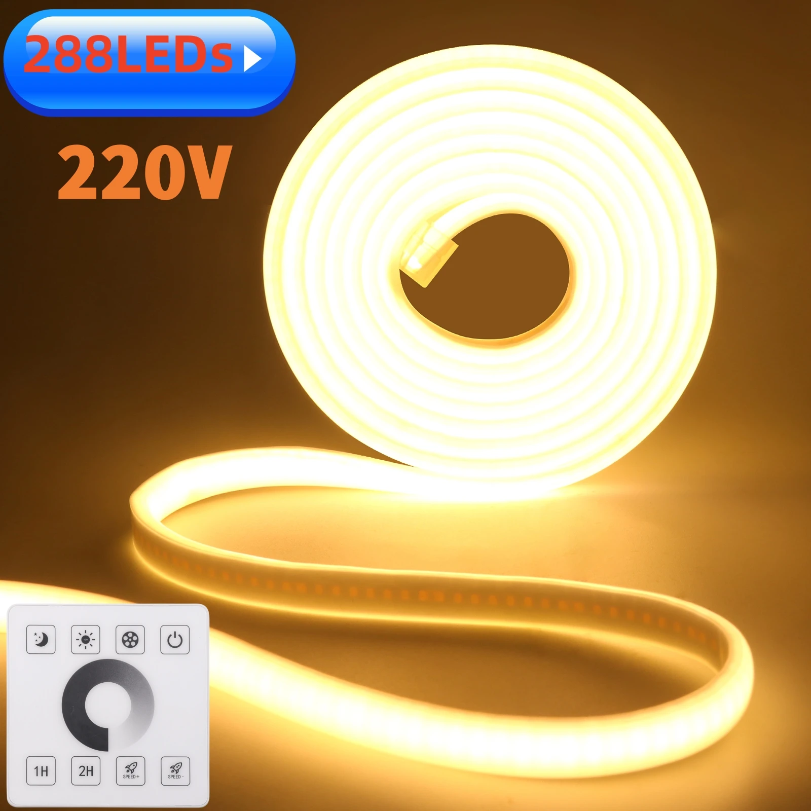 Диммируемая неоновая полоса 230 В с монолитным блоком светодиодов с ...