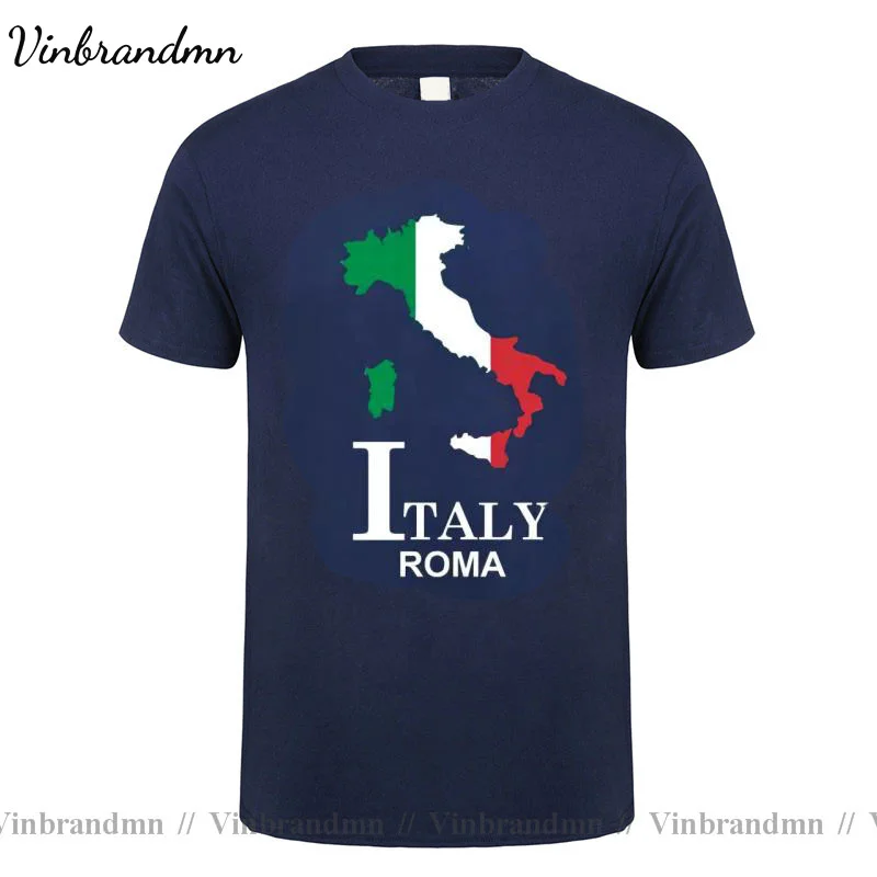 Мужская футболка с итальянской Италией и римскими ромами новая модная одежда