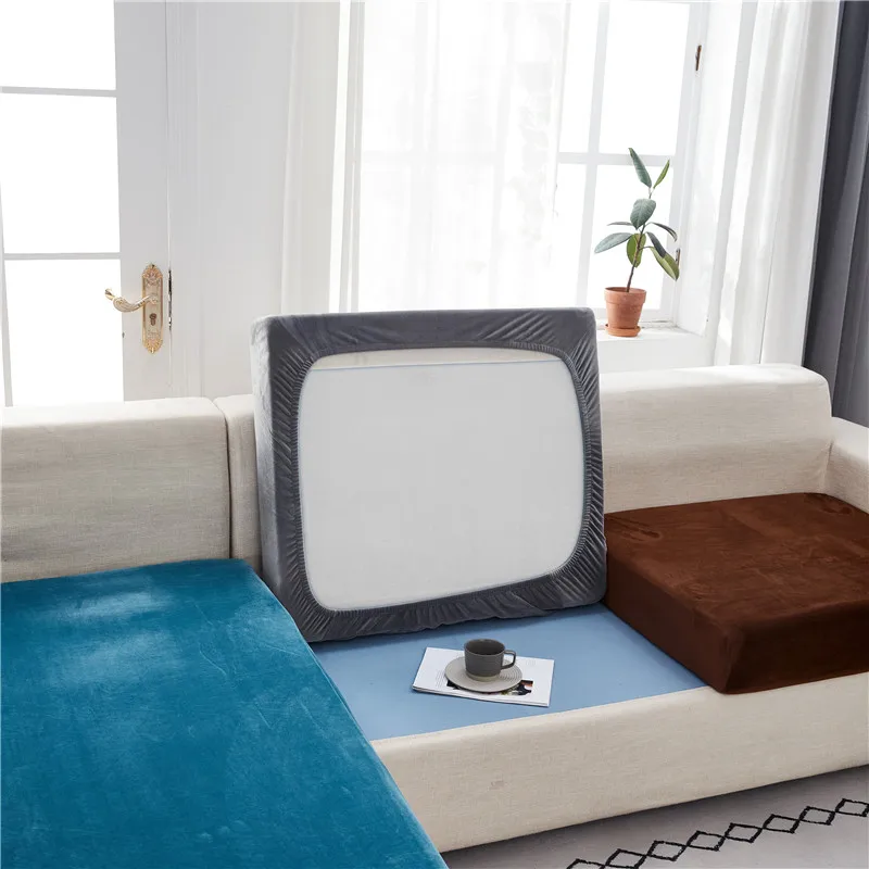 

1 шт., Бархатные чехлы на подушки для дивана, Угловое кресло