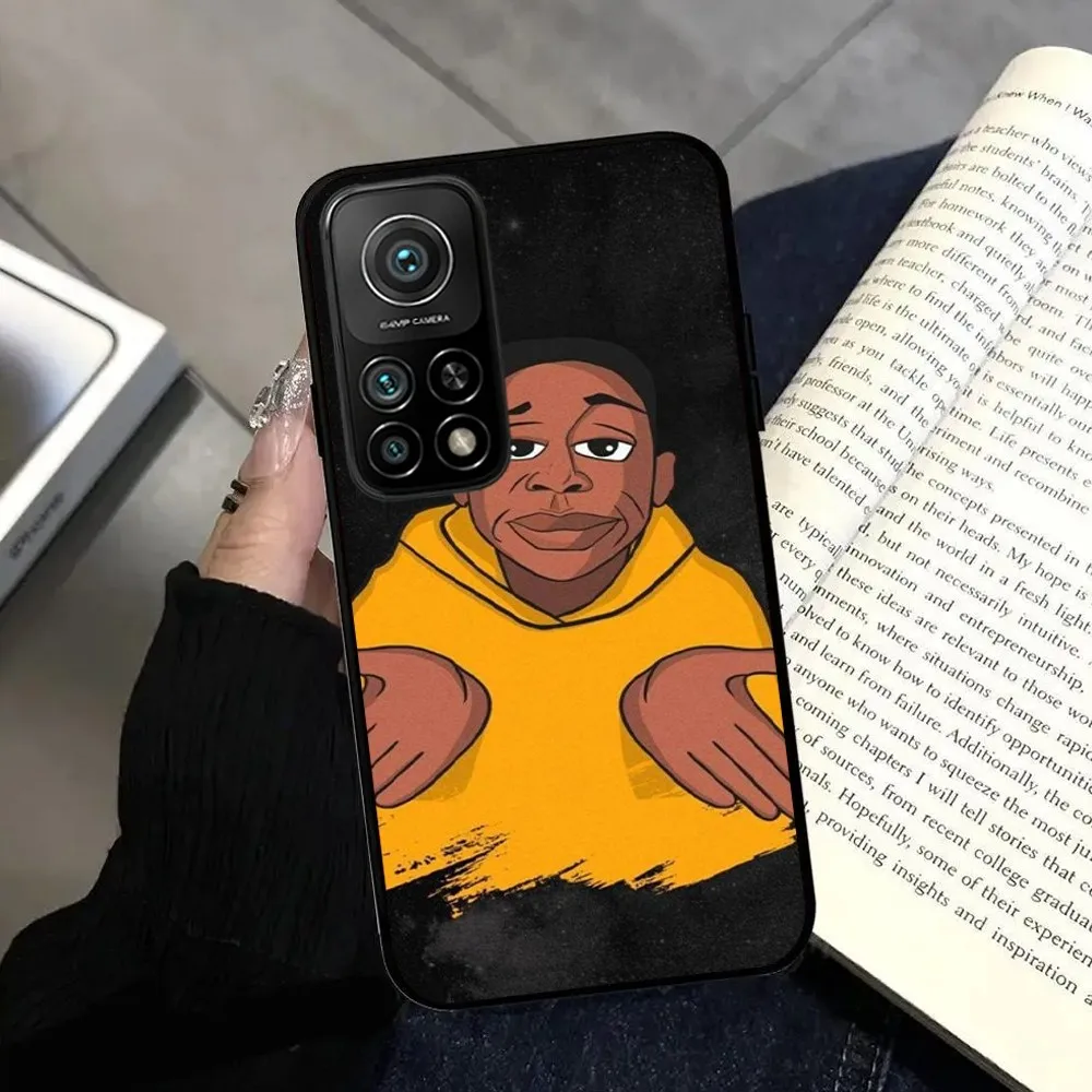 Забавный чехол для телефона с героями мультфильмов Khaby Lame Samsung S24 23 22 21 Note 20 10 9 8 Ultra