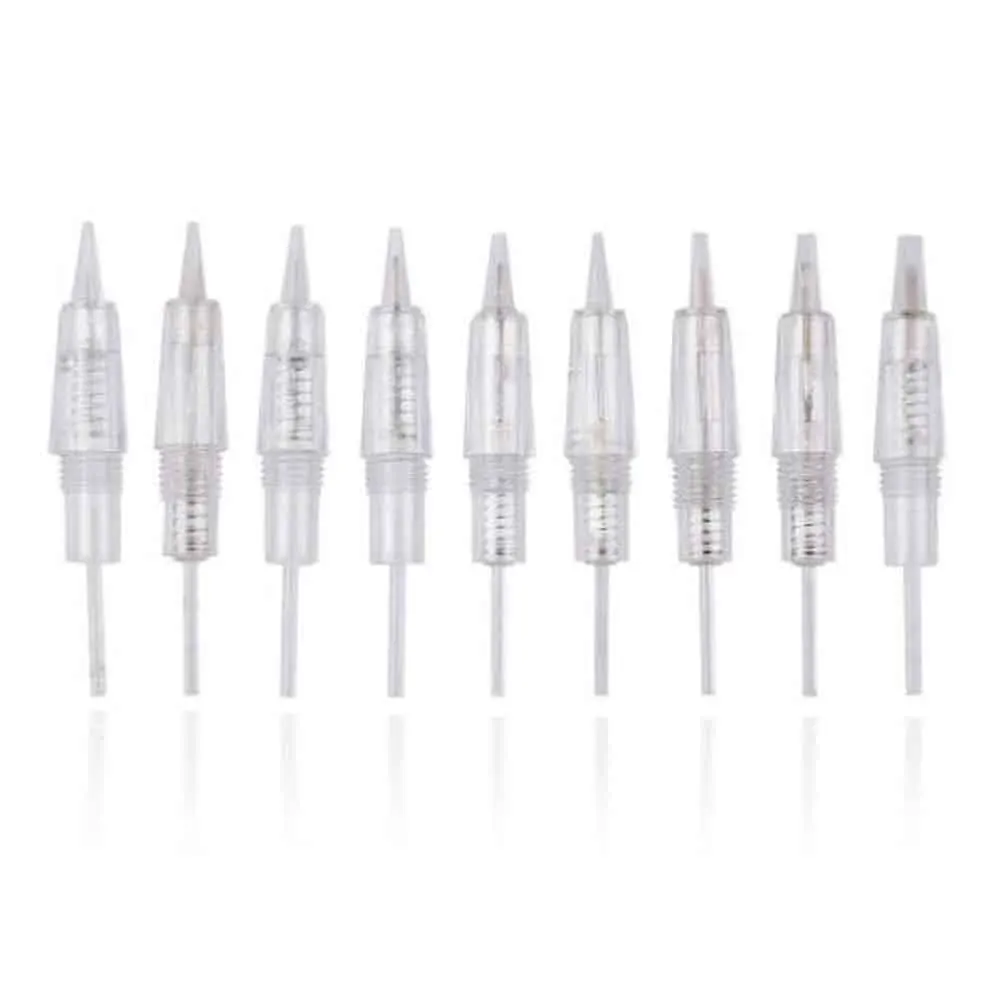 

10pcs Disposable Permanent Makeup Cartridge Needles Sterilized Tattoo Needle for Tattoo Machine Microblading Pen Eyebrow Lips