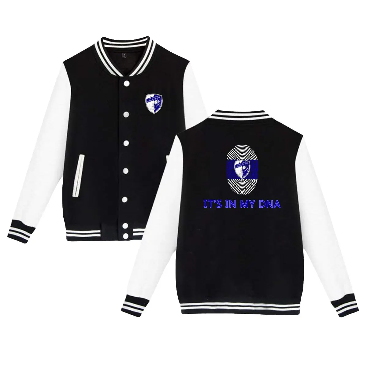

Israel Hapoel Ironi Kiryat Shmona Fc Plus Fleece Unisex Slim Fit Varsity Baseball Jacket Sport Shirt Coat Active Outwear