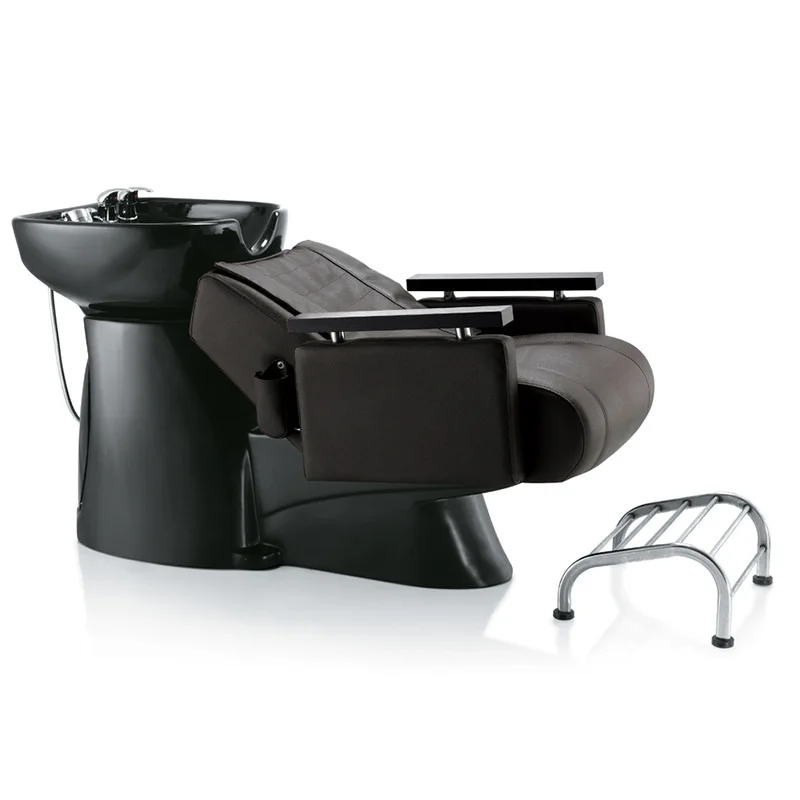 Массажная косметическая кровать для парикмахерской полуотводящая шампуня с