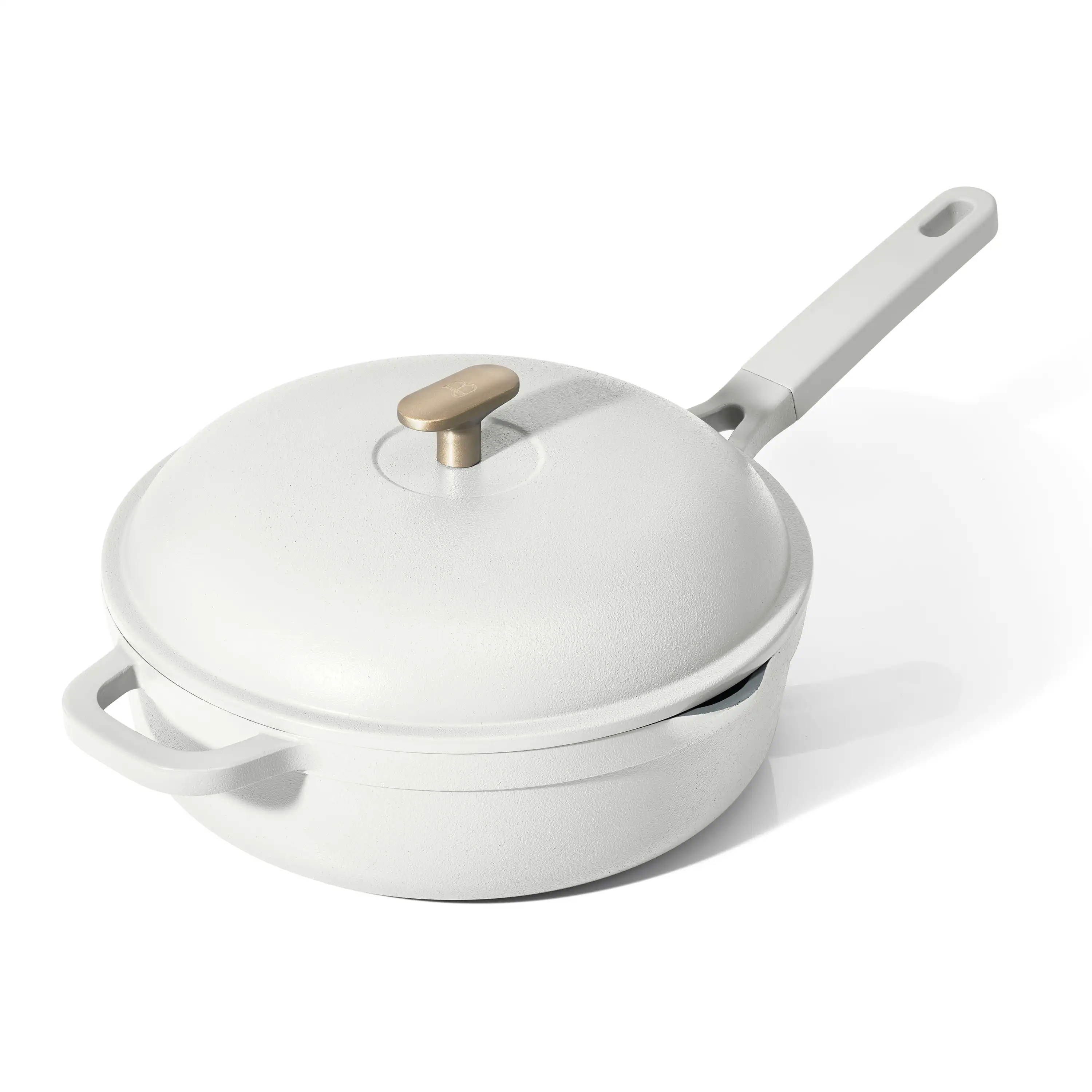 

Beautiful 4QT Hero Pan with Steam Insert, 3pc Set, White Icing by Drew Barrymore