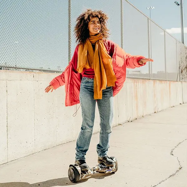 

UL Certified Hoverboard with 6.5 In. LED Wheels, LED Sensor Lights, Bluetooth Speaker, Lithium-ion 10 Cell battery, Ages 8+, 16