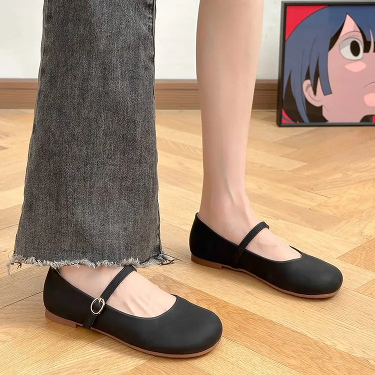 

Shallow Mouth Shoes Woman 2023 Casual Female Sneakers Round Toe Flats Modis Loafers With Fur New Dress Comfortable Cute Slip-on