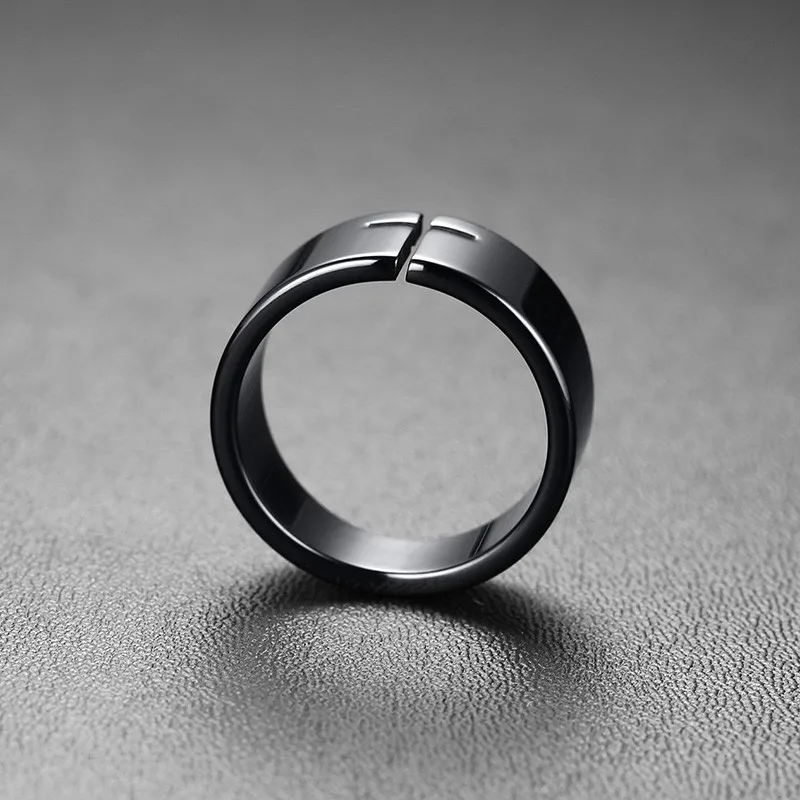 Кольцо асимметричное мужское из нержавеющей стали в стиле панк |