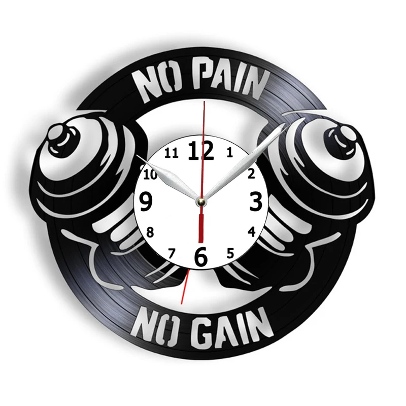 

Тренировочные настенные часы с лямкой на шее, без боли, без усиления, крест-посадка, для тренажерного зала, фитнеса, Teken декор, виниловая плас...