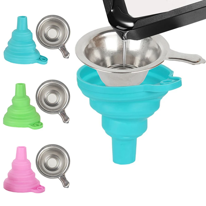 

1 комплект, складная силиконовая воронка SLA из смолы + металлический УФ-фильтр из смолы, запчасти для 3D-принтера, аксессуары для 3D-принтера