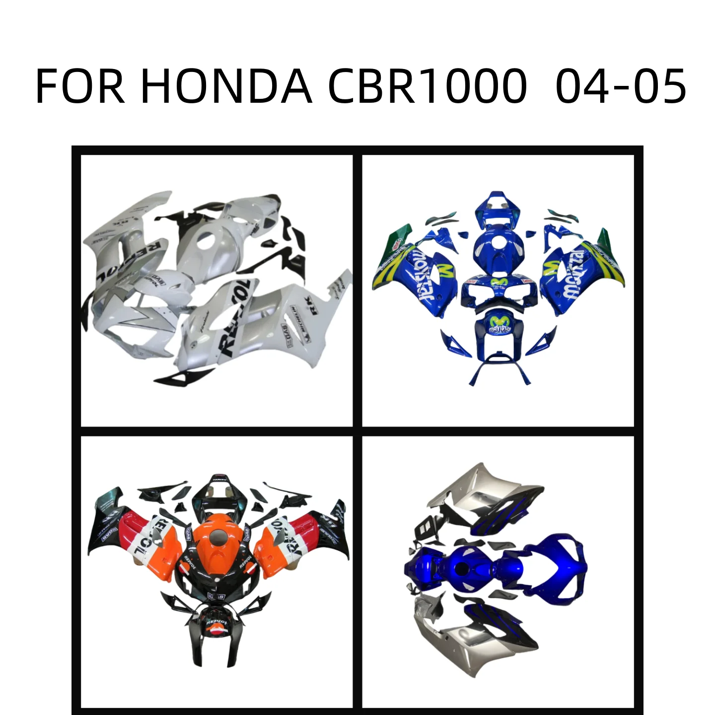 100% обтекатель для Honda CBR1000RR 2004 2005 обтекатели CBR 1000 RR 04 05 высококачественный