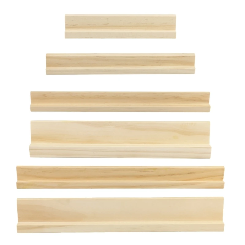 

Y1UC 2 Pcs Wooden Dominoes Trays Placement Decor Rack for Dominoes Tile Train