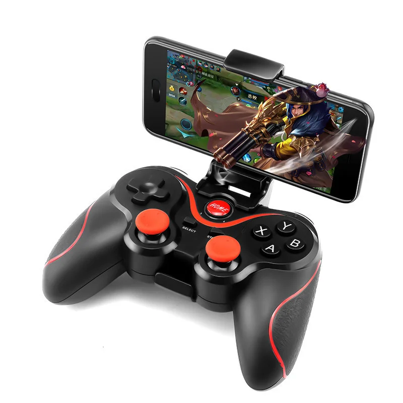 BT3.0 Joystick For Mobile Phone Tablet TV Box Holder Support Bluetooth T3 X3 Wireless Joystick Gamepad PC Game Controller