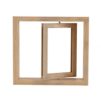 rustic wooden rotating picture frame rustic floating photo frames for office home gifts for mom dad vertical horizontal