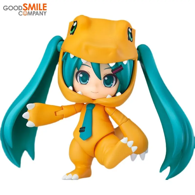 Купи GSC Original Genuine Assemble Model In Stock Nendoroid Q Version Hatsune Miku COS Agumon Doll Suit Ver Anime Action Figure Toys за 4,885 рублей в магазине AliExpress