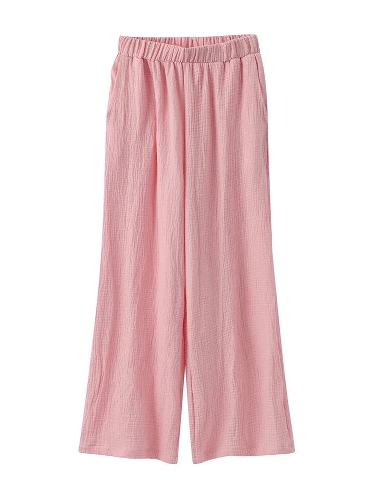 Женский костюм с леопардовым принтом топ на шнуровке и свободные брюки рубашка