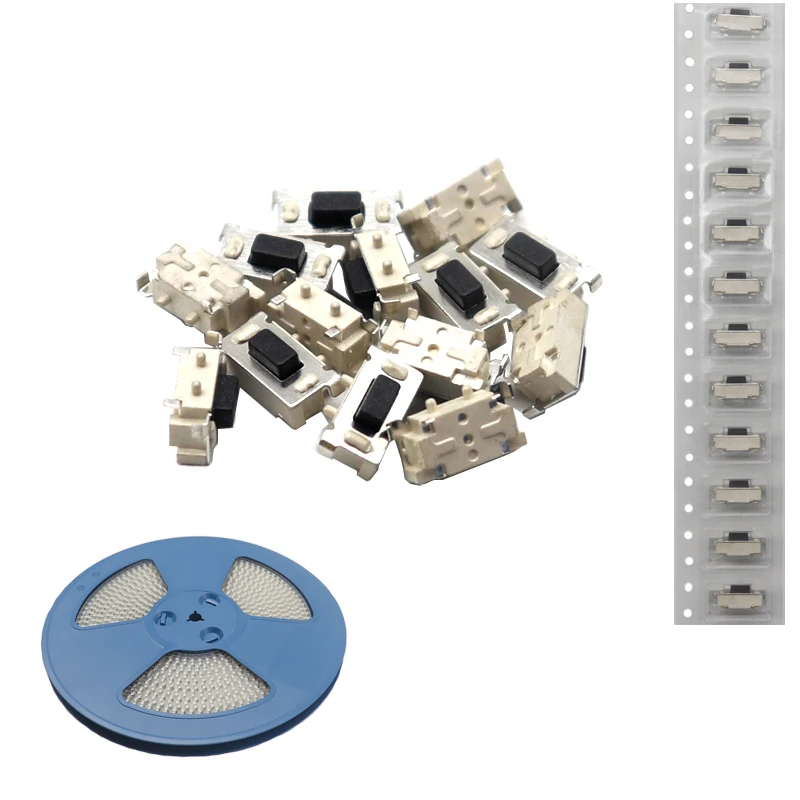 【200-50PCS】3x6x3.5mm Tablet PC Button Micro Tact Switch Touch Bluetooth Headset Remote Control