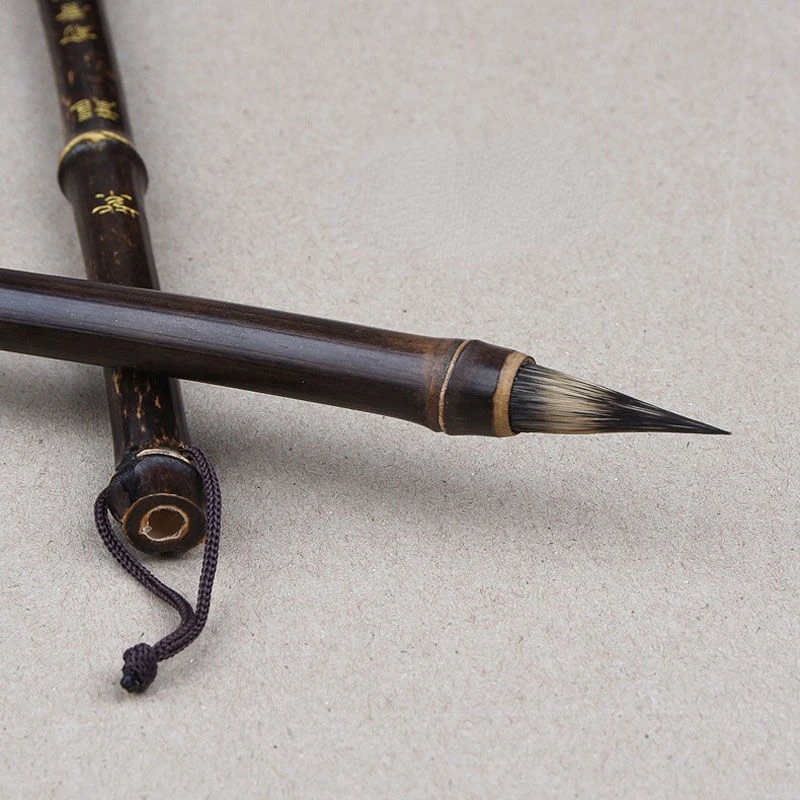 

Chinese Calligraphy Brushes Pen Wolf Hair Writing Brush Wooden Handle Refillable Brushes