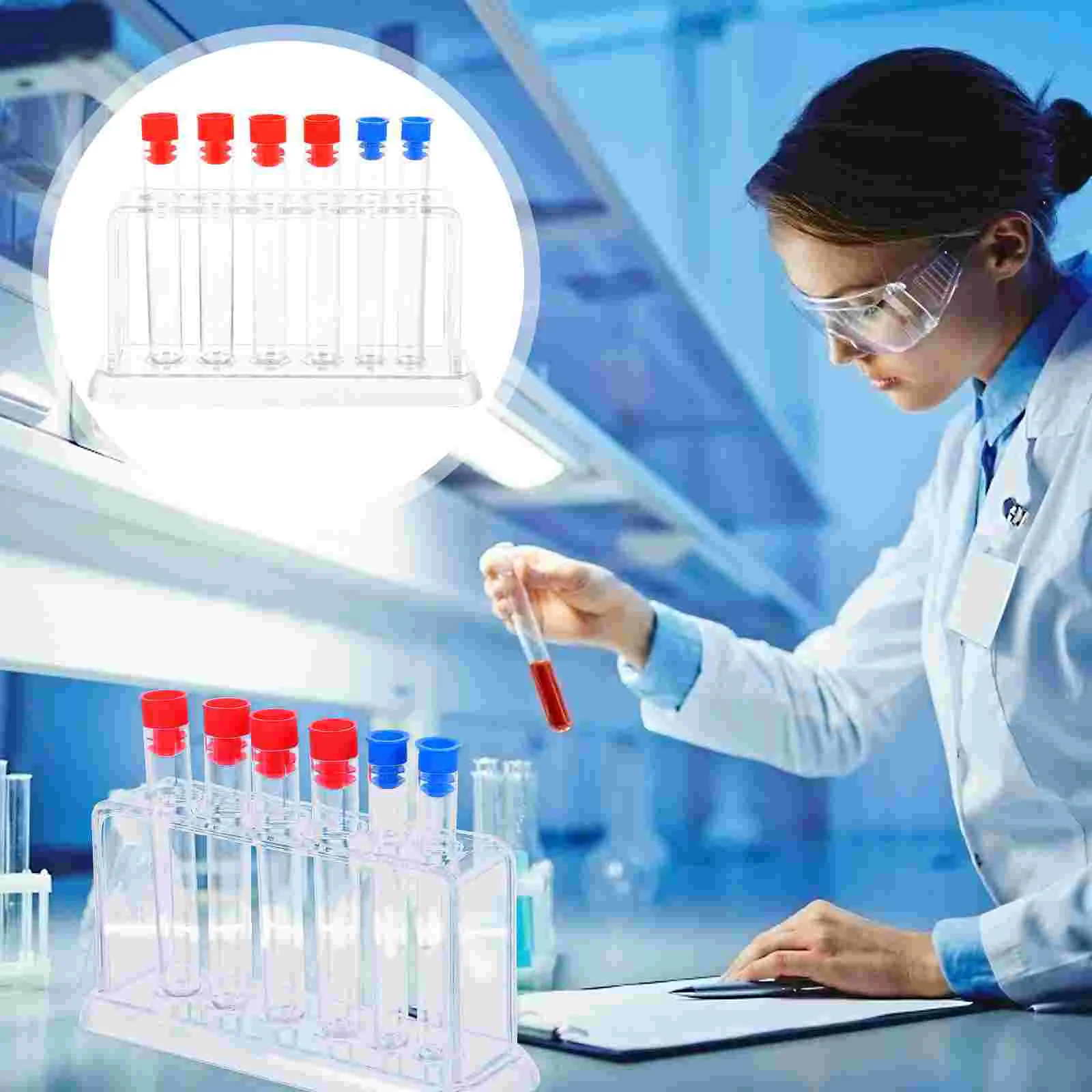 Прозрачный контейнер Ultechnovo трубка-Сокол одноразовые стеллажи для пробирок набор