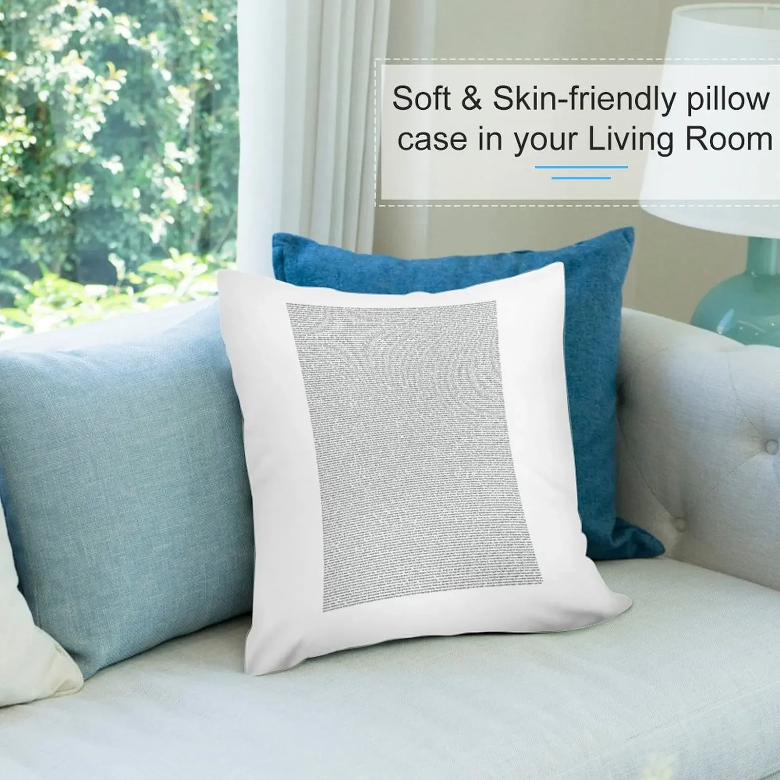 Целый сценарий акулы и лаванды. Декоративная подушка. Наволочка для дивана.