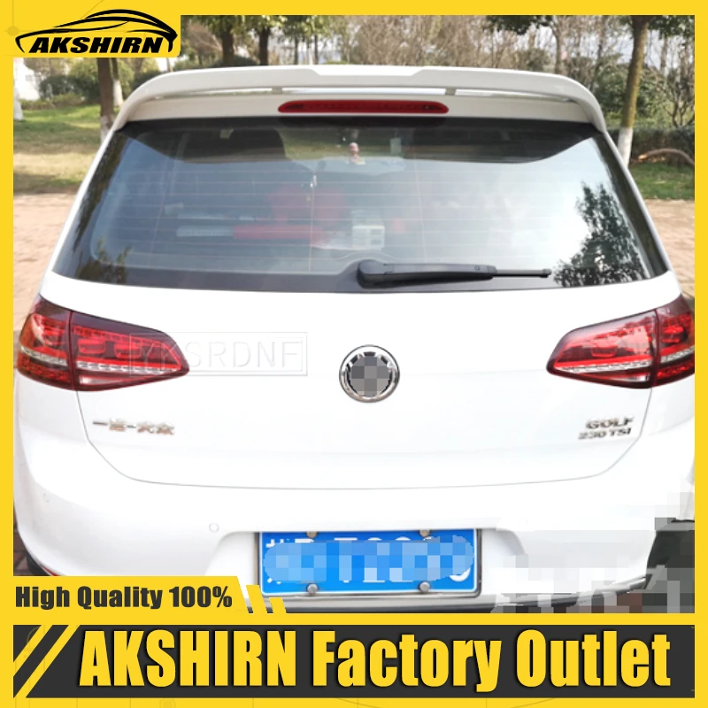 

Спойлер для Volkswagen GOLF MK7 2013-2018, спойлер для GOLF 7, высококачественный спойлер из АБС-пластика для заднего крыла автомобиля, задний спойлер прайм...