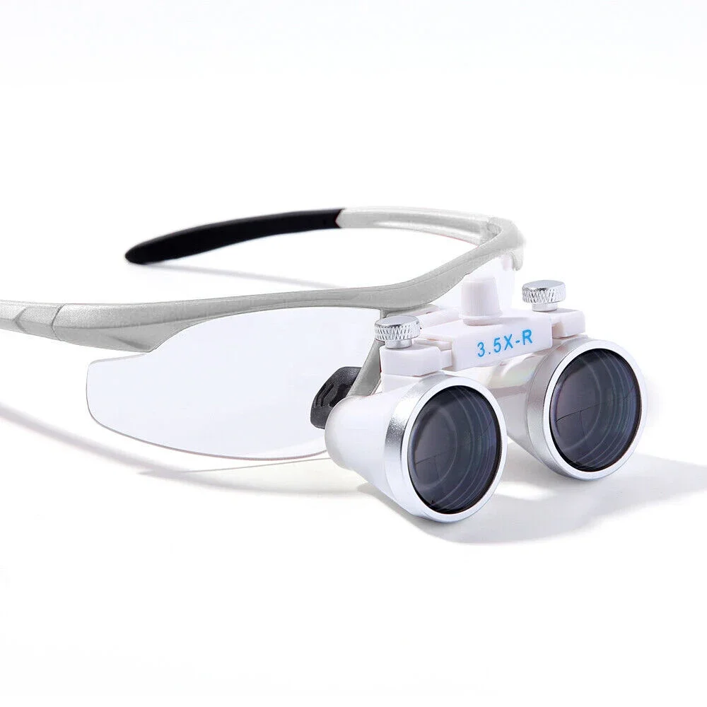 3 5X den tal Хирургические бинокулярные лупы Очки-лупа 420 мм для светодиодных головных
