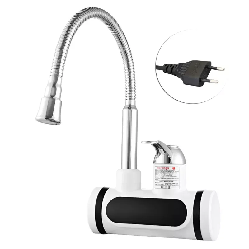 

Instant Electric Water Heater Rapid Heating Basin Faucet Kitchen Bathroom Tankless Hot Water Sink Tap with Temperature Display