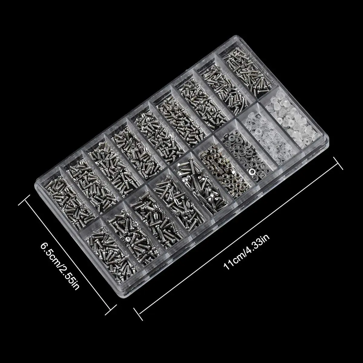 1200 шт. миниатюрный набор винтов и гаек инструмент для ремонта микроочков