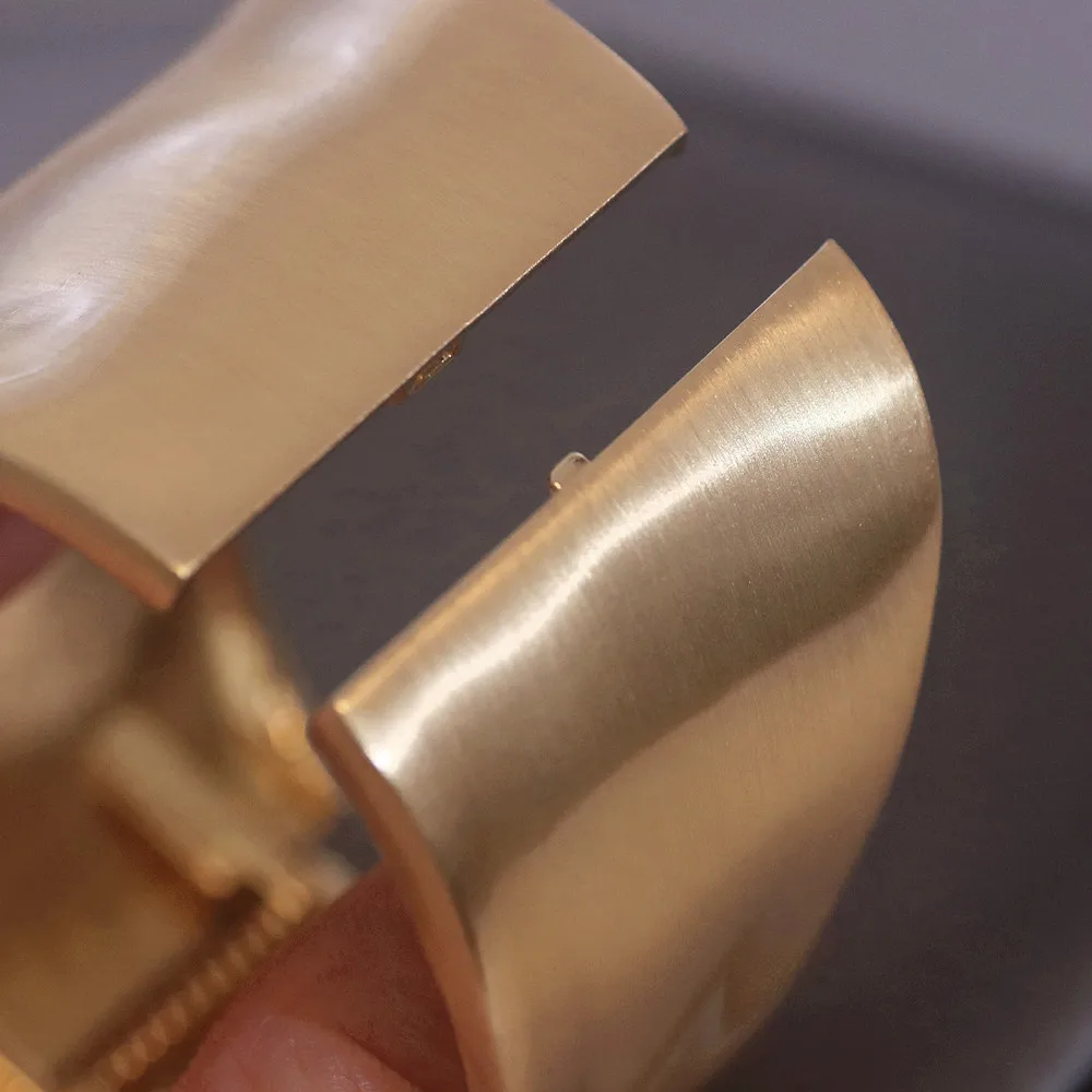 Минималистичные матовые браслеты-манжеты из сплава в стиле панк