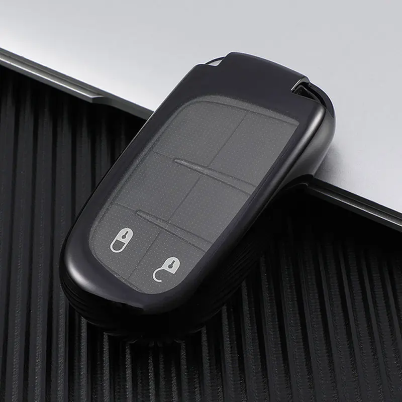 

TPU Car Smart Key Case Cover for Fiat Jeep Renegade Grand Dodge Ram 1500 Journey Charger Dart Challenger Chrysler