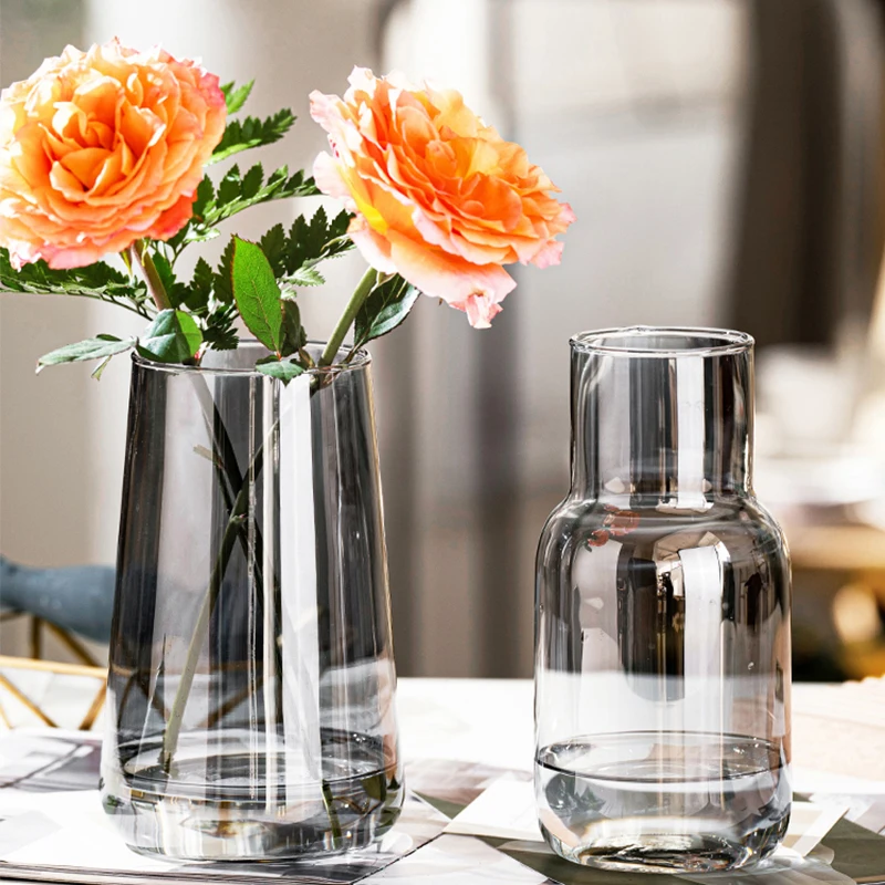 Скандинавская стеклянная ваза гидропоника кашпо для цветов украшение дома
