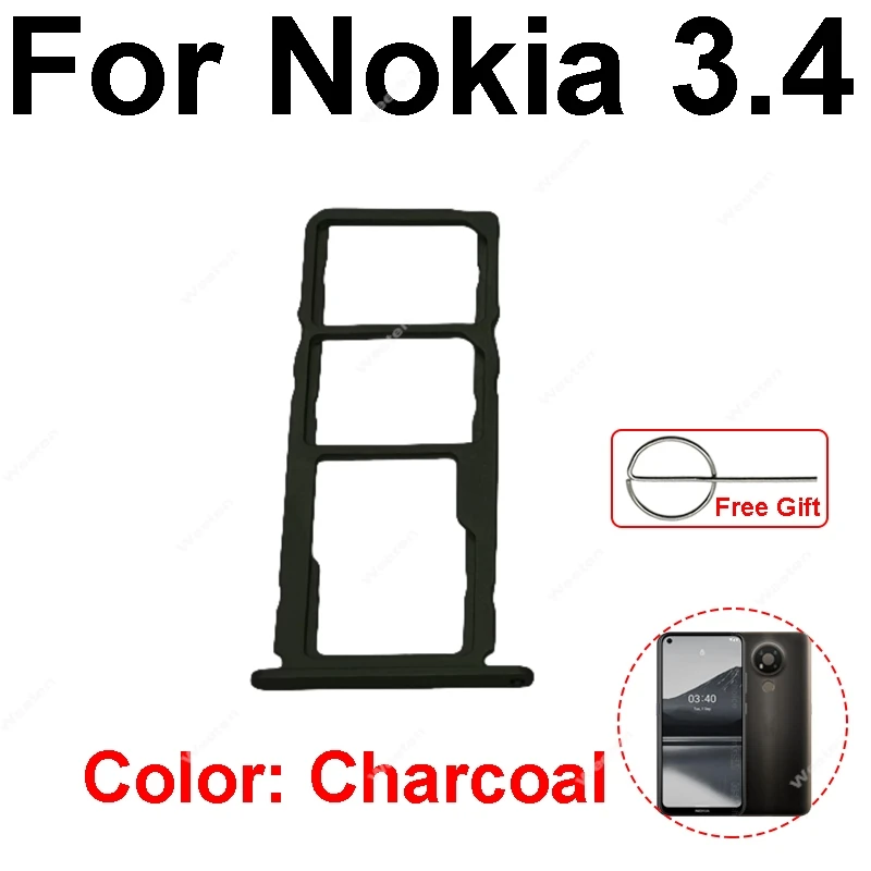 Слот для лотка SIM-карты Nokia 1 4 2 3 5 Держатель Разъем чтения карт Адаптер Запасные