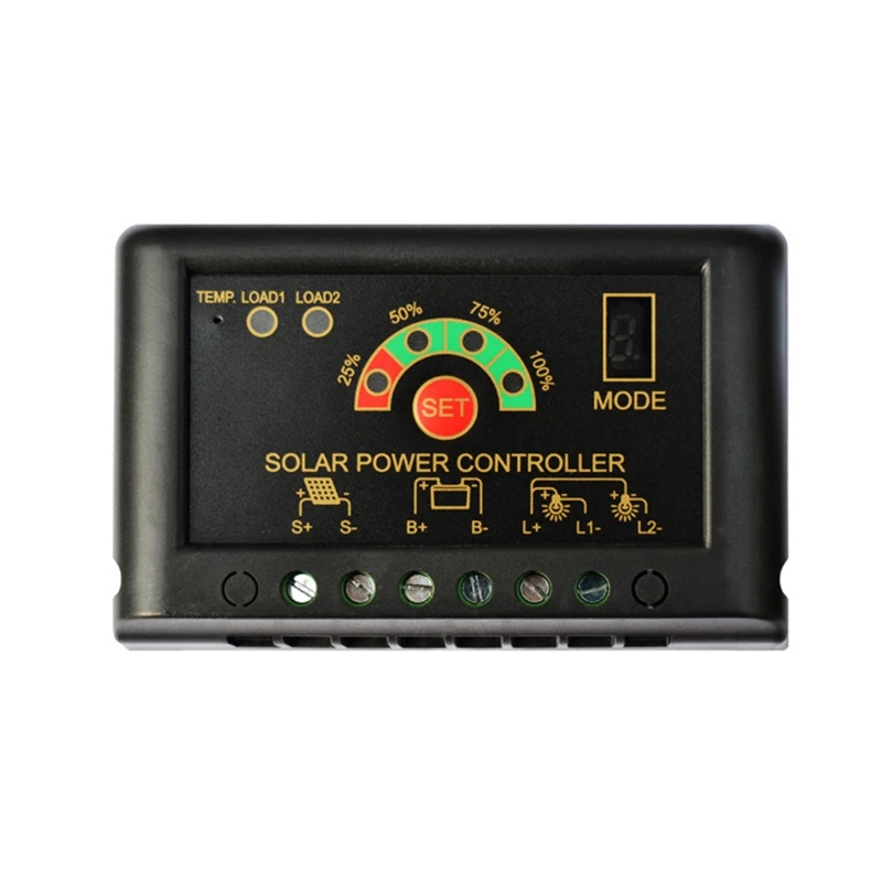 

Power 12/24V Auto 20A Solar Charge Controller LED Display Solar Cell Panel Charge Battery For Solar Kit Solar Lighting
