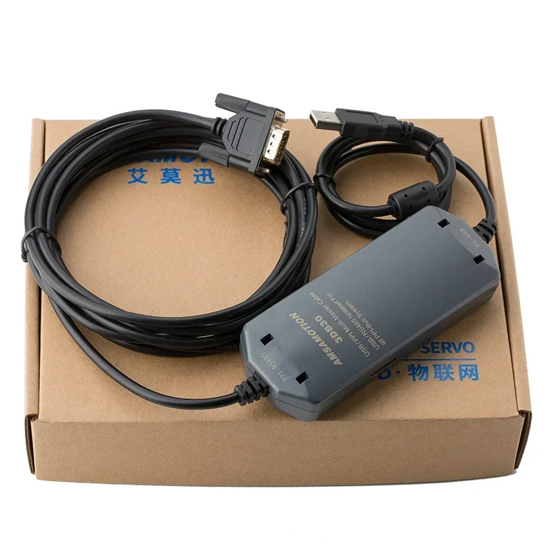 Фото USB-PPI кабель для программирования ПЛК Siemens S7-200, USB PPI коммуникационный кабель 6ES7 901-3DB30-0XA0, кабель для загрузки данных MPI №1