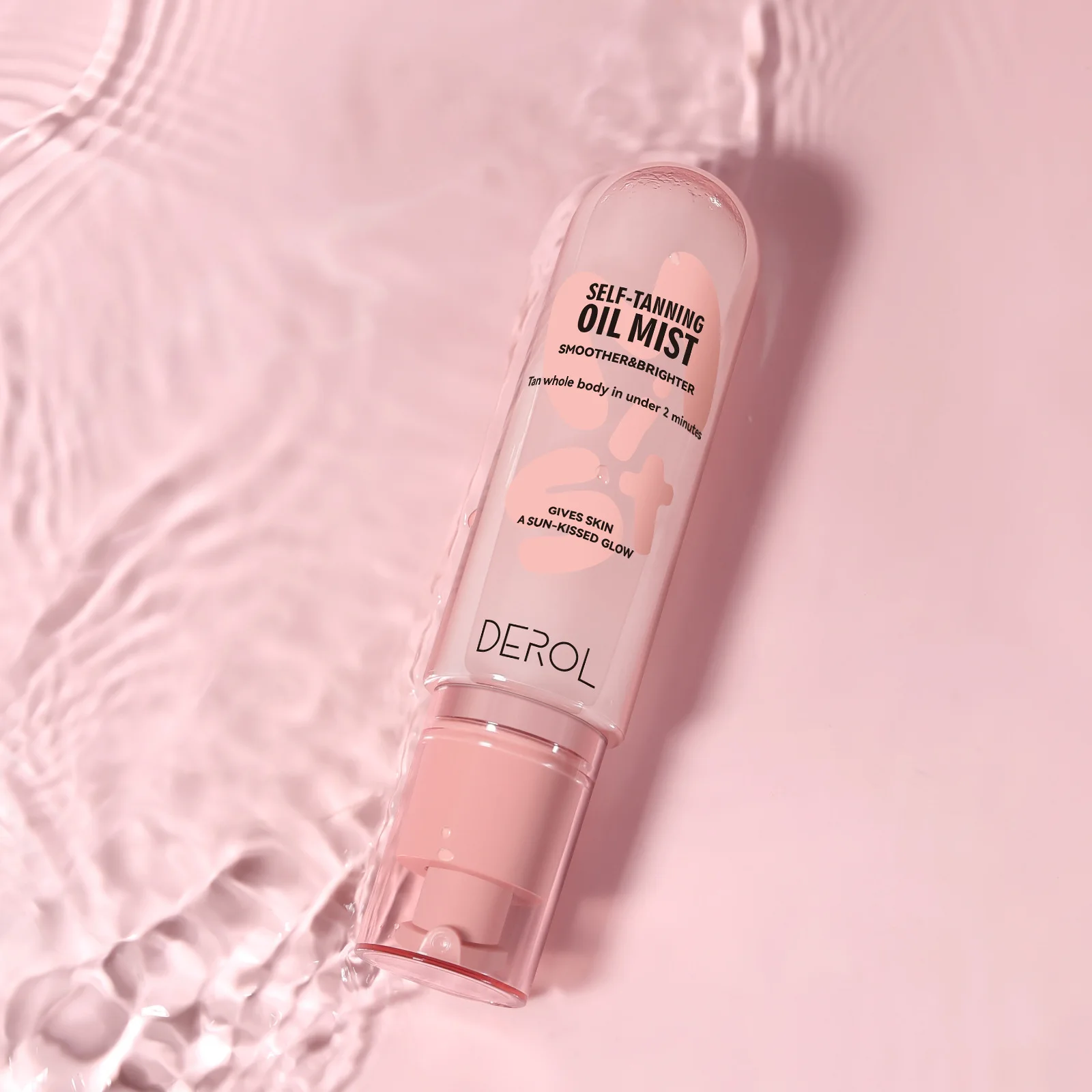 DEROL спрей для загара увлажняющий нелипкий натуральный пшеничный цвет не пятенный