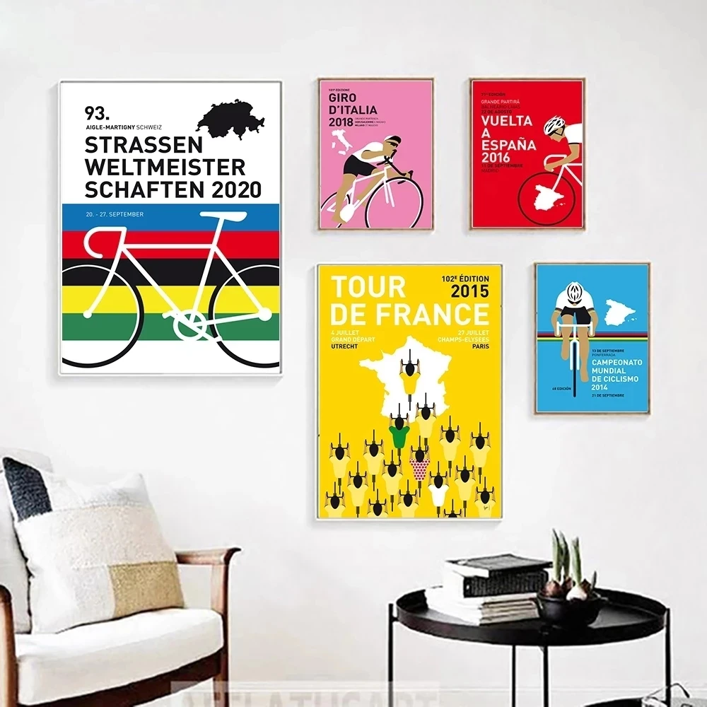 

Modular Canvas Sports France Universal Cycling Pictures Poster Prints Painting Home Decor Wall Art No Framework For Living Room