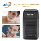 Бритва Kemei для мужчин, триммер для бороды, устройство для отделки волос с одним лезвием, бритва с двумя лезвиями